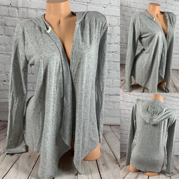Victoria's Secret Tops - VS Victoria’s Secret Front Drape Hooded Cardigan